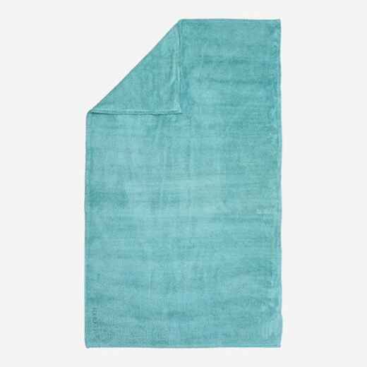 
      Serviette de bain microfibre ultra douce vert clair taille XL 110 x 175 cm
  